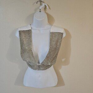 Geebin Flores Rhinestone Top - Size M